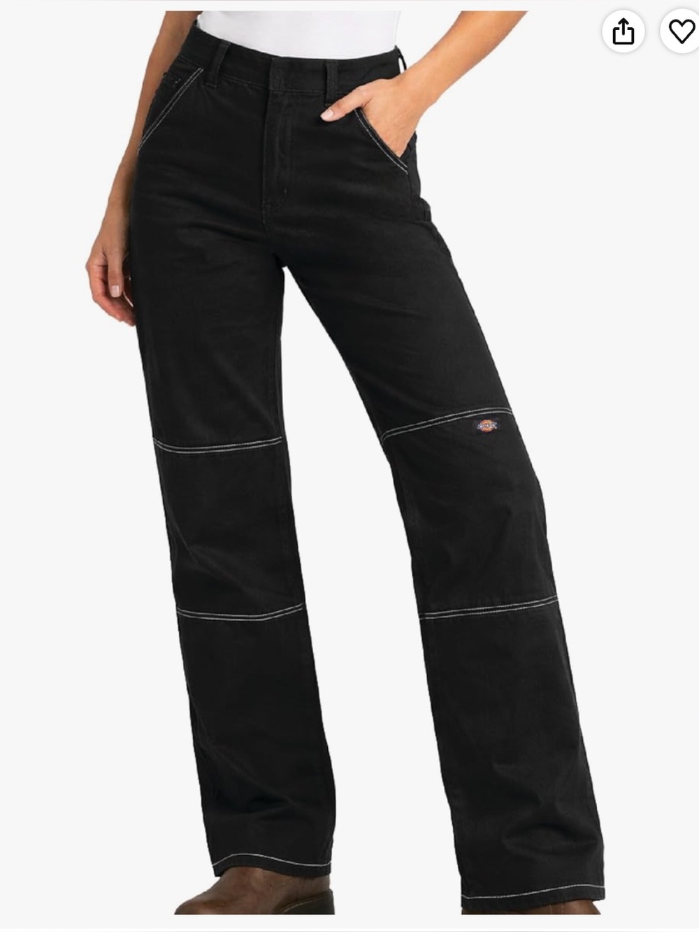 Dickies Black Wide-Leg Work Pants